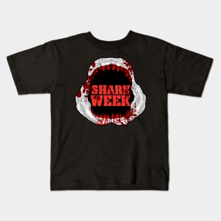 great white shark Bone Jaw, Shark week Kids T-Shirt